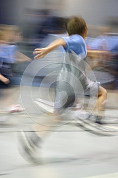 Young Male Athlete in Motion