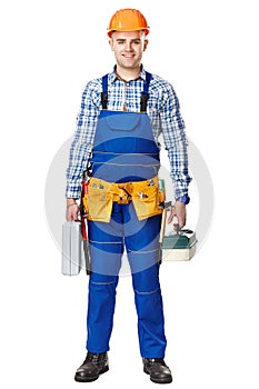 Young male construction worker