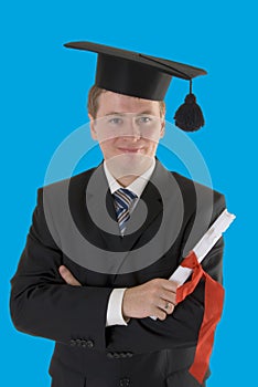 Young male graduate