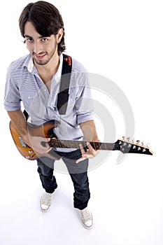 Young male with guitar