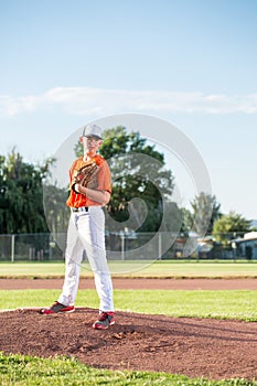 Young Male Teen Pitcher