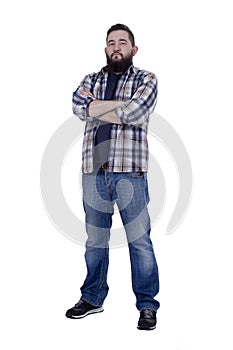 Young man with a beard