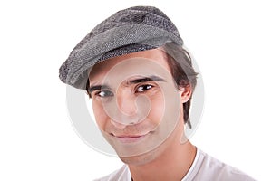 Young man with a beret