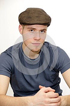 Young man with a beret