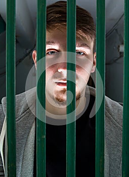 Young Man in a Cage