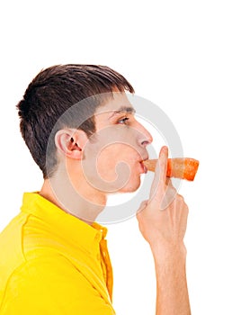 Young Man with a Carrot photo