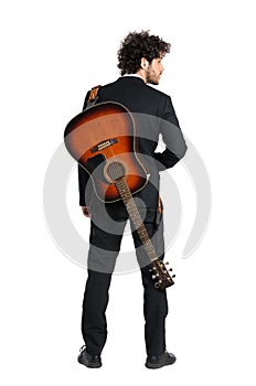 Young Man Carrying Guitar