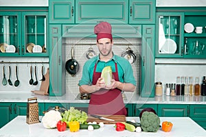 Young man cooking