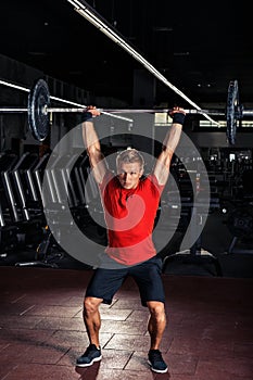 Young man at a crossfit gym