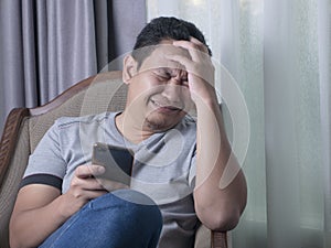 Young Man Crying To Get Bad News on Phone