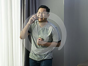 Young Man Crying To Get Bad News on Phone