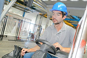 young man driving