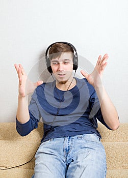 Young Man in Earphones