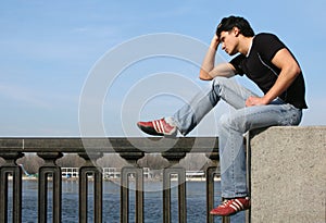 Young Man at the Embankment