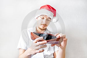 Young Man with a Empty Wallet