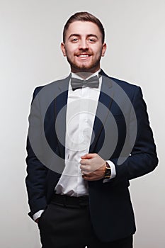 Young man in formal attire