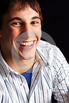 Young Man in Happy Mood