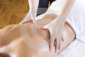 Young man having a massage