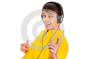 Young Man in Headphones