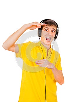 Young Man in Headphones