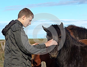 The young man and the horse 02