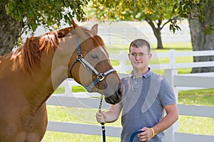 Young Man with Horse