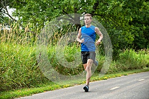 Young Man Jogging