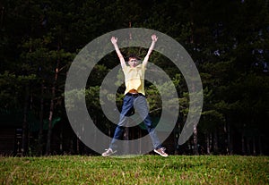 Young Man jumping