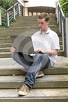 Young man Laptop 4