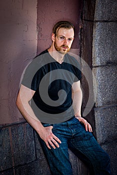 Young man in New York City