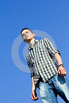 Young man outdoors