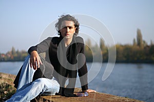 Young man outdoors