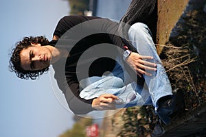 Young man outdoors