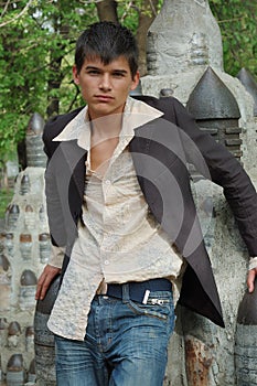 Young man outdoors