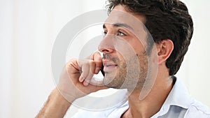 Young man on phone