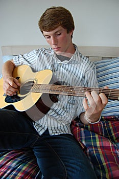 Young Man Playing Guitar