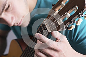 Young Man Playing Guitar