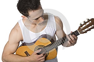 Young Man Playing Guitar