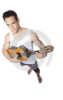 Young Man Playing Guitar