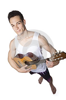 Young Man Playing Guitar