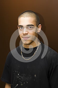 Young man portrait photo