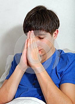 Young Man praying