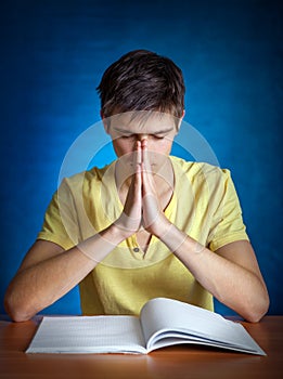 Young Man praying