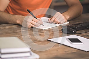 Young Man Programmer Computer Technology Work Concept