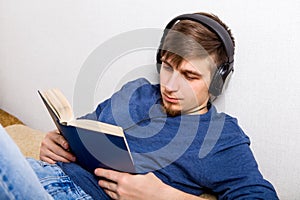 Young Man read a Book