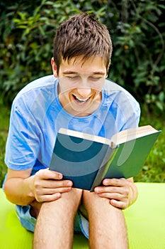 Young Man read a Book