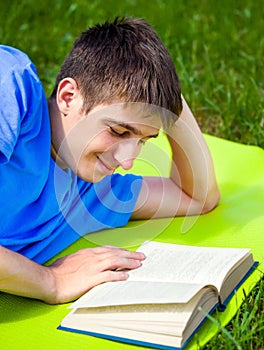 Young Man read a Book