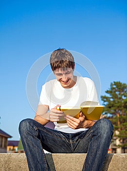 Young Man read a Book