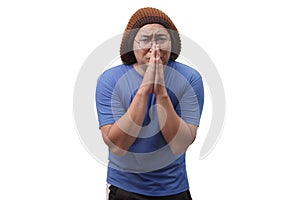 Young Man Regret, Apologize Gesture