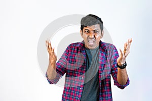 Angry Young Man Questioning